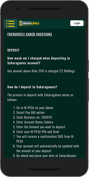 faq on screen